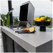 Artusi 1400mm Ascale Outdoor Kitchen with Cosmopolitana Grey Cladding QAP14AS-CG hero image