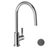 Brodware Manhattan Gooseneck Pull Out Spray Kitchen Mixer Tap Iron Grey 1-9108-04-0-65 image NaN