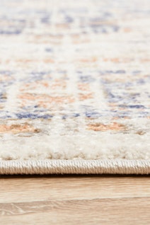 Rug Culture Mayfair Extra Large Blue & Peach Rug 330X240CM - MAY-LOR-BLU-330X240 hero image
