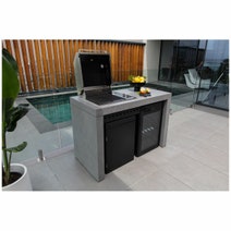 Artusi 1400mm Ascale Outdoor Kitchen with Cosmopolitana Grey Cladding QAP14AS-CG hero image