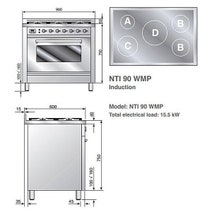 ILVE NTI90WMP/I 90cm Freestanding Electric Oven/Stove hero image
