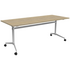 OLG Uniflip Table 1800x600 New Oak Worktop with White Frame OG_UNIFLIP186W_NO image NaN