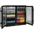 Rhino 208L Double Door Heated Glass Under Bench Beverage Centre Black SG2H-B-HD image NaN