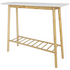 L.T. Williams Bamboo Side Table with White Top 9907 image NaN