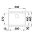 Blanco ETAGON 500-U Single Bowl Undermount Sink - White 528008 image NaN