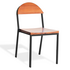 Reddie Suzy Stackable Outdoor Dining Chair Teak Top Black Frame image NaN