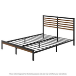 Zinus Kai King Metal and Bamboo Bed Frame Black AU-FBOBH2ZC-35K hero image