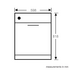 Beko DDN38450 Under Bench Dishwasher image NaN