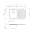 Oliveri PE321 Petite Single Bowl Right Hand Drainer Topmount Sink image NaN