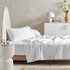 Linen House Augusta 500TC White Queen Sheet Set 01709D052 image NaN