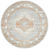 Rug Culture Mayfair Small Grey & Peach Rug 150X150CM - MAY-CAT-GRY-150X150 image NaN