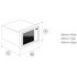 Artusi 25L Built-In Microwave Oven 900W Stainless Steel AMO25TK image NaN