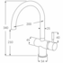 Sussex Taps Voda Sink Mixer Curved Brushed Gunmetal VSMC-13 image NaN