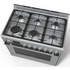 Bosch 90cm Series 6 Dual Fuel Freestanding Oven Stainless Steel HSB738357A image NaN