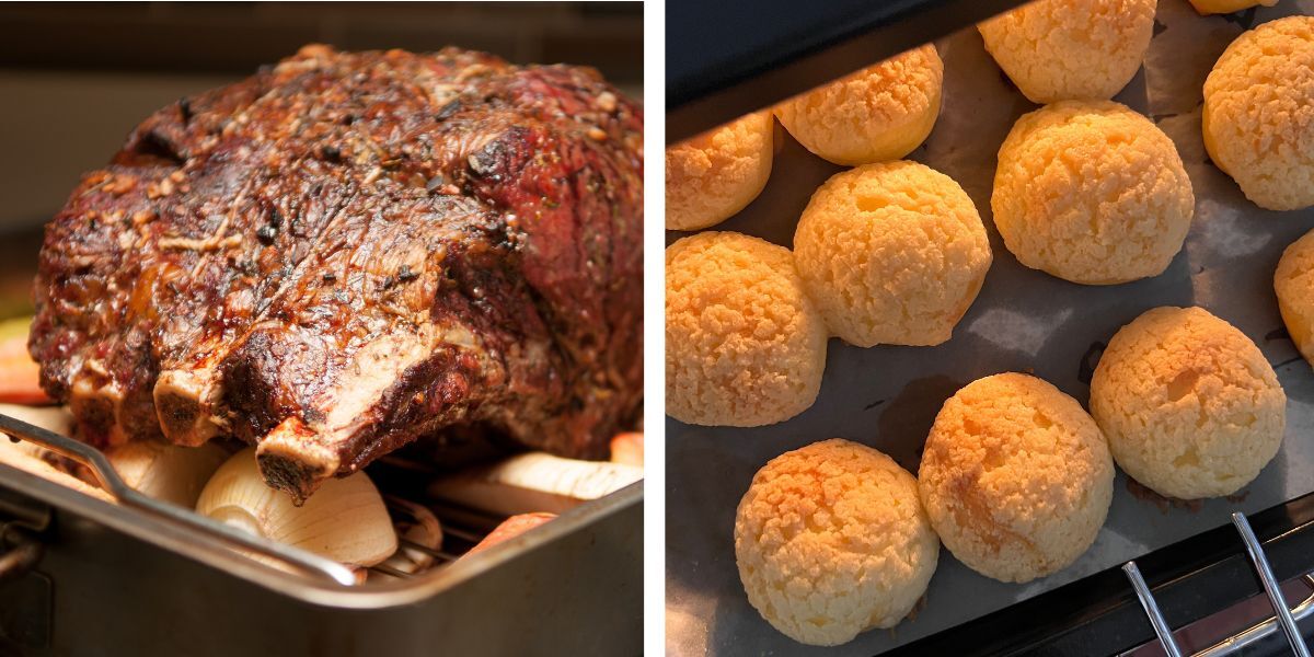 Roasting uses higher temperatures and fans to brown food, while baking has a lower heat and still air for gentler cooking