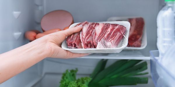 Meat in fridge