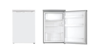 A white Westinghouse 120L bar fridge sold in Australia by Appliances Online with free delivery