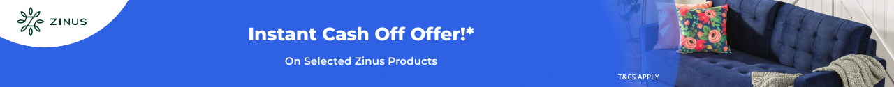 Instant Cash Off selected Zinus
