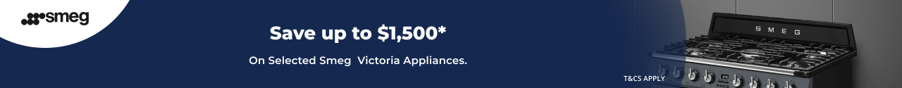 Save up to $1,500 on selected Smeg Victoria Appliances